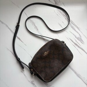 Coach Signature Brown Crossbody Bag